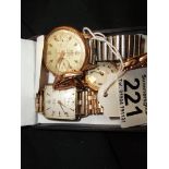 3 gold watches