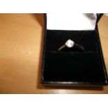 solitaire cz ring