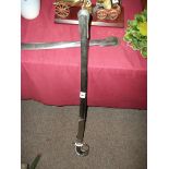 Dress sword in chrome scabbard