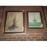 2 prints, tree route ( Neil Simone) , topsil schooner ( Ben Maile )