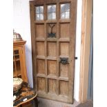 A mouseman oak panelled door 34 x77 inches ( needs repolishing ) origin a property in Easingwold