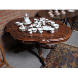 Antique walnut and marquetry table