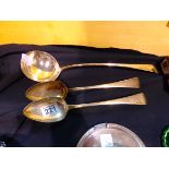 Silver ladel and 2 spoons (Scottish 434 grams)