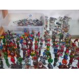 Collection of lead figures