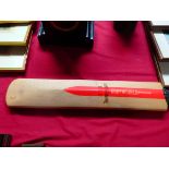 Lancashire Cricket Club bat signed