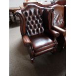 Leather armchair