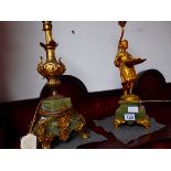 2 marble lamps