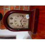 Mahogany mantle clock
