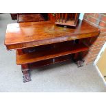 Antique mahogany dumb waiter