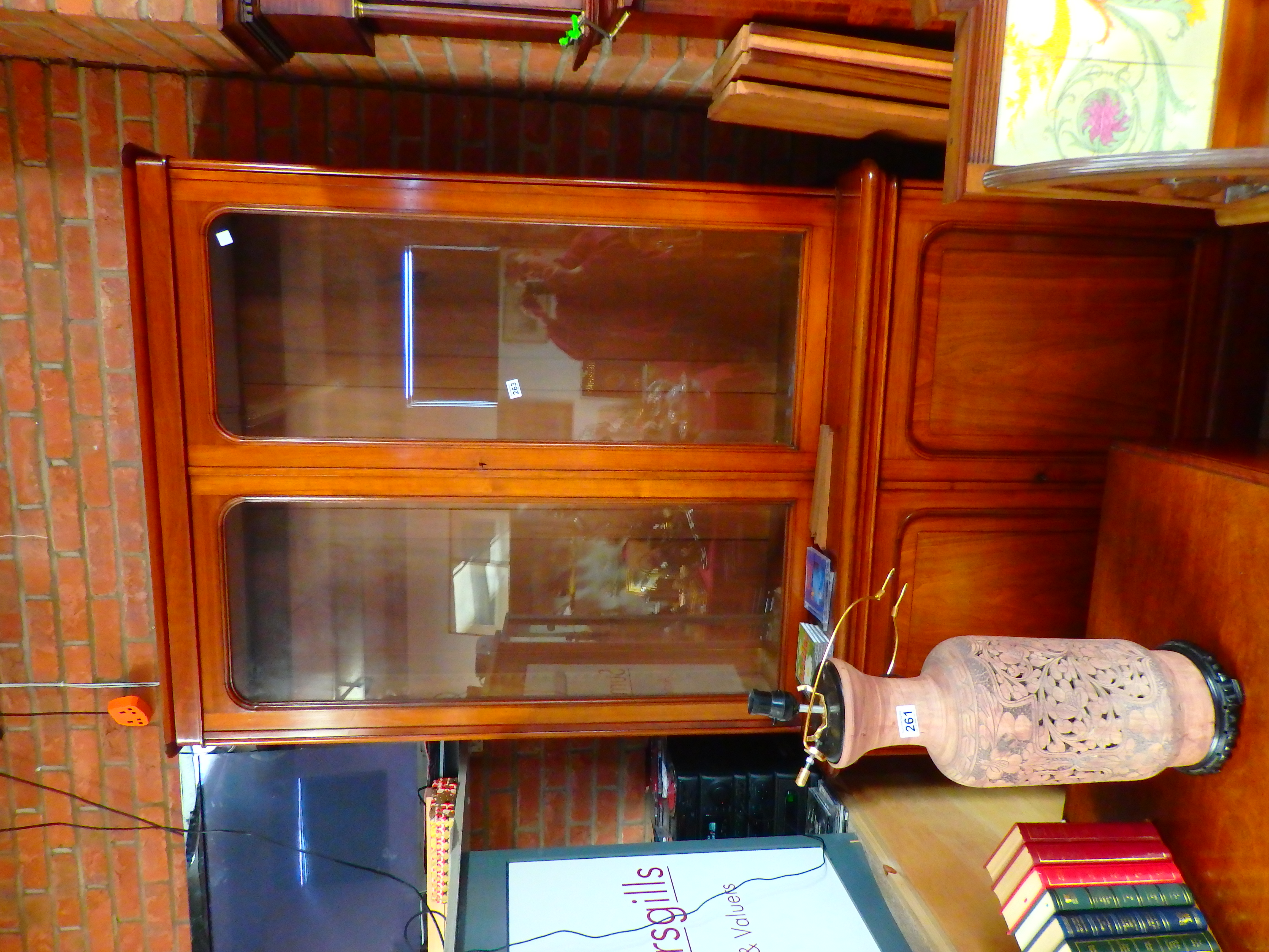 Victorian mahogany bookcase - Image 3 of 4