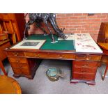 Antique mahogany partners desk from Terrys of York