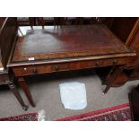 Antique walnut side table