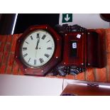 Antique rosewood wall clock