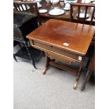 Antique mahogany sewing table