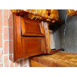 Mahogany cupboard on stand