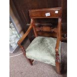 Antique Mahogany carver child's chair
