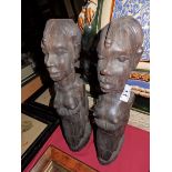Pair of African figures 16"