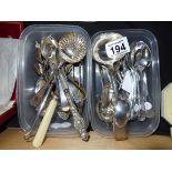 Misc. silver cutlery etc