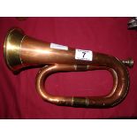 A copper Army style Bugle