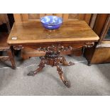 Victorian rosewood games table