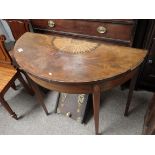 Antique Sheraton style mahogany card table