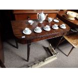 Antique mahogany tea table