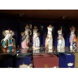 A set Crown Derby Royal Cats x 6 in excellent condition with originnal boxes and 1st.....