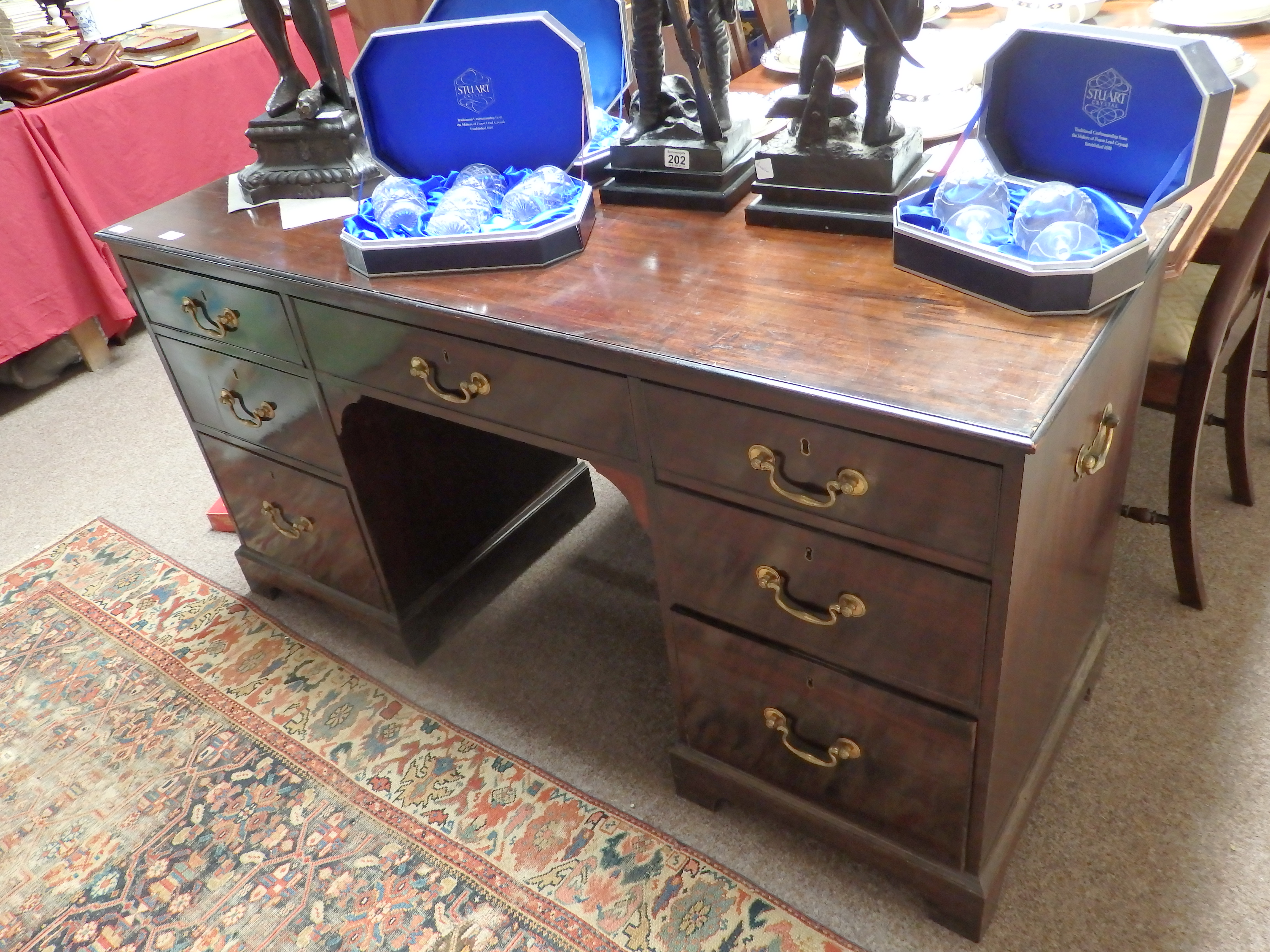 Antique Mahogany campaign desk