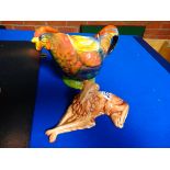 Sylvac dog and Rooster figure