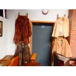 4 mink and rabbit fur coats