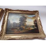 Pair of Oil paintings in gilt frames