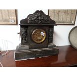 Very large slate mantle clock