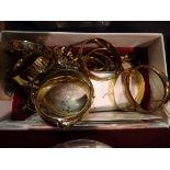 Misc. Gold and plate jewellery