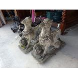 Pair of large garden statues