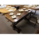 Antique rosewood library table