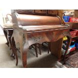 Antique rosewood piano top desk