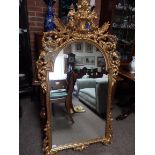 Large Chippendale style mirror