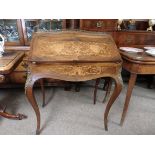 Antique walnut and marquetry desk