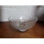 Large cut glass bowl