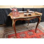 Antique walnut serving table