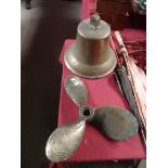 Brass Ship's bell and propellor