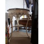 Antique cast iron pub table