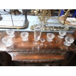 Cut glass items