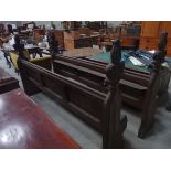 2 x Antique pitch pine pews