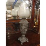 Victorian Oil lamp with original decorative shade