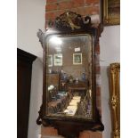 Mahogany wall mirror