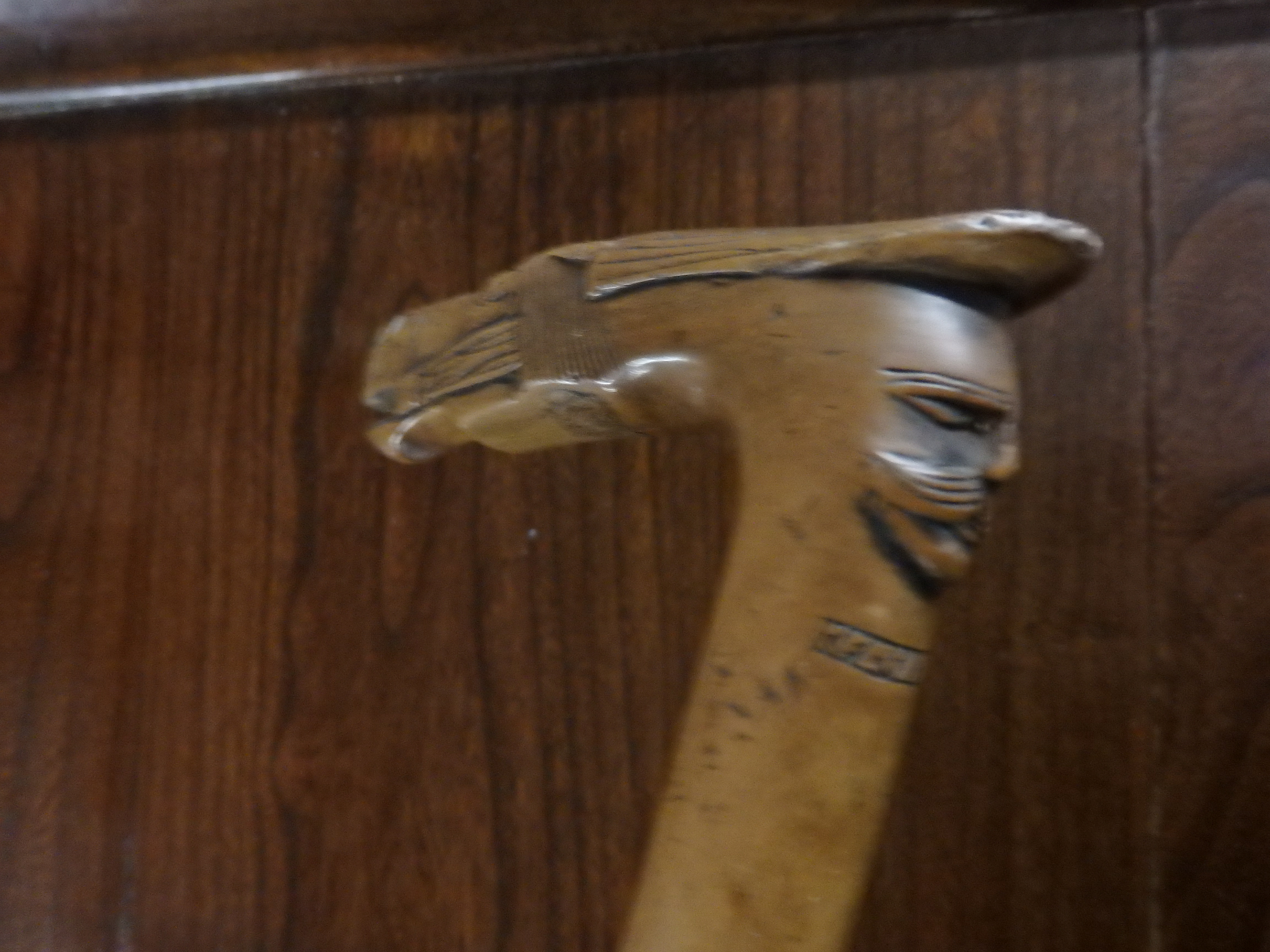 Antique walking stick with Horse head decoration - Image 2 of 4