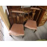 Pair of Edwardian nursing chairs