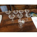 8 Champagne glasses