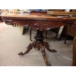 Victorian Rosewood games table